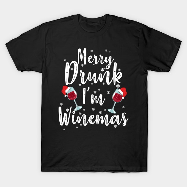 Merry Winemas T-Shirt by KsuAnn